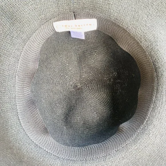 Four Buttons by San Diego Hat Co Black Floppy Wide Brim Wool Sun Hat Foldable - Picture 11 of 12